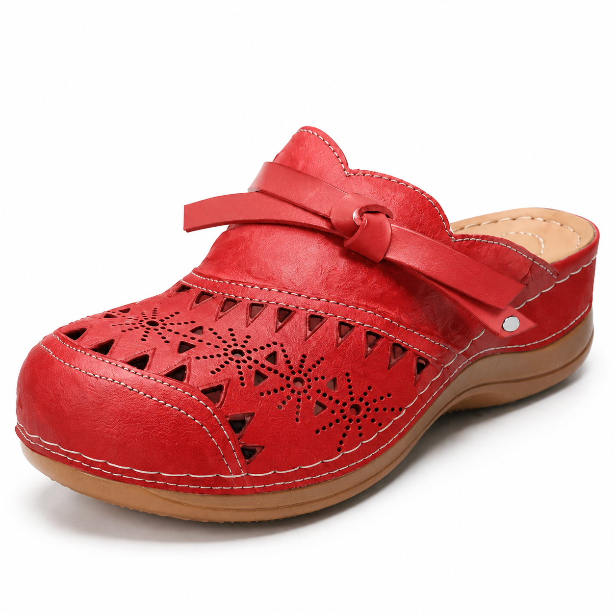 Women’s Bowknot Wedge Sandals – Arch Support & Everyday Comfort