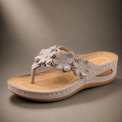 LAST DAY 70% OFF ✨ Women’s Floral Comfort Walking Sandals – Arch Support & Non-Slip Sole