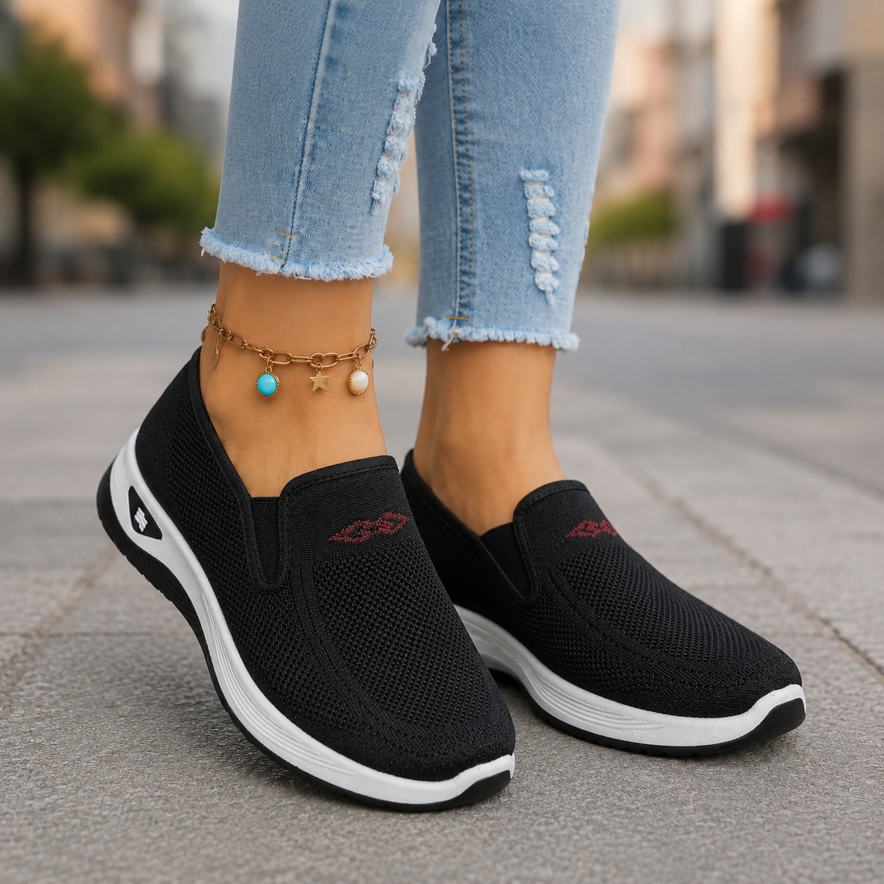 Women's Orthopedic Mesh Slip‑On Shoes
