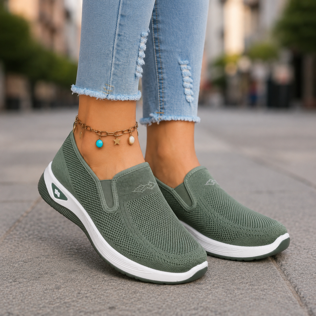 Women's Orthopedic Mesh Slip‑On Shoes