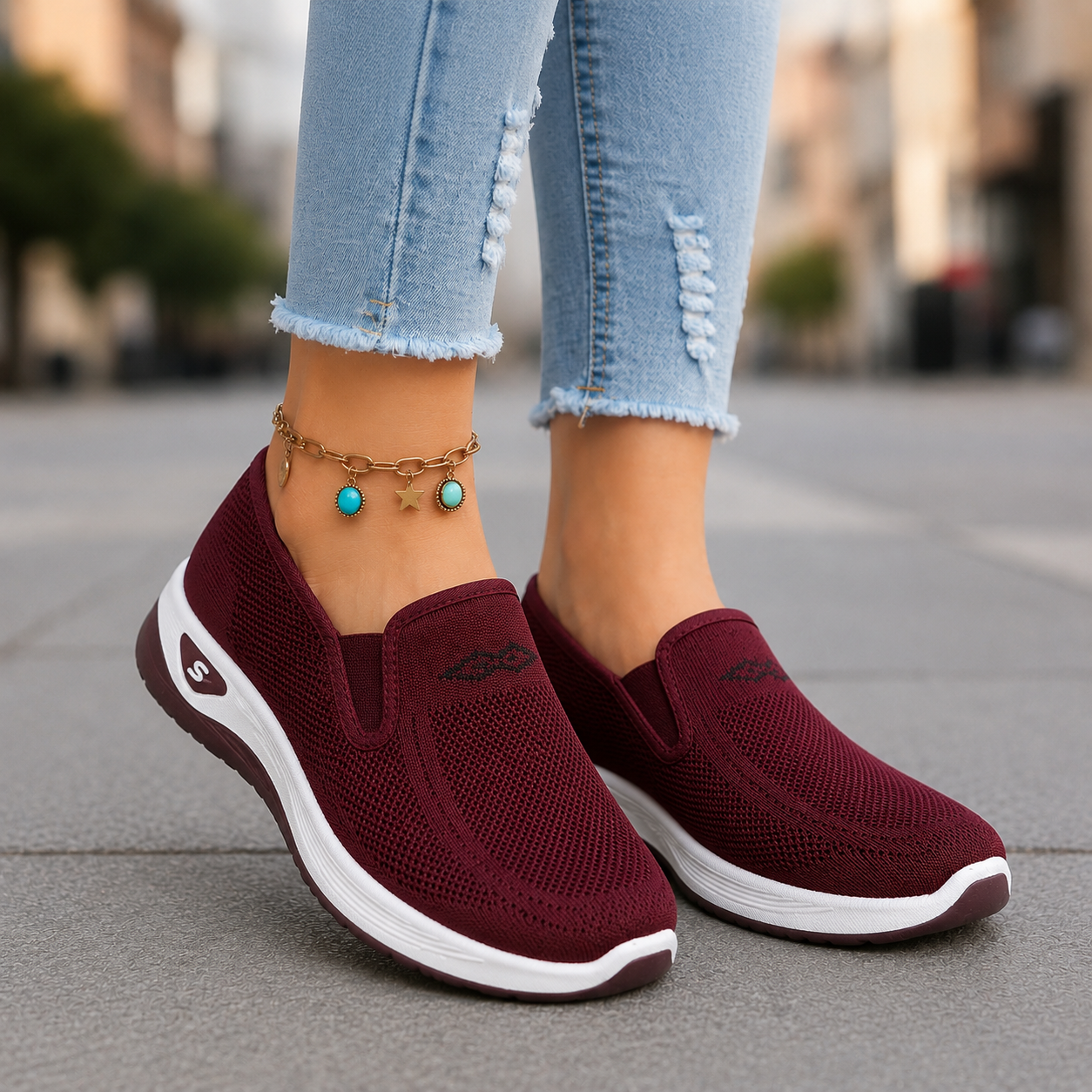 Women's Orthopedic Mesh Slip‑On Shoes