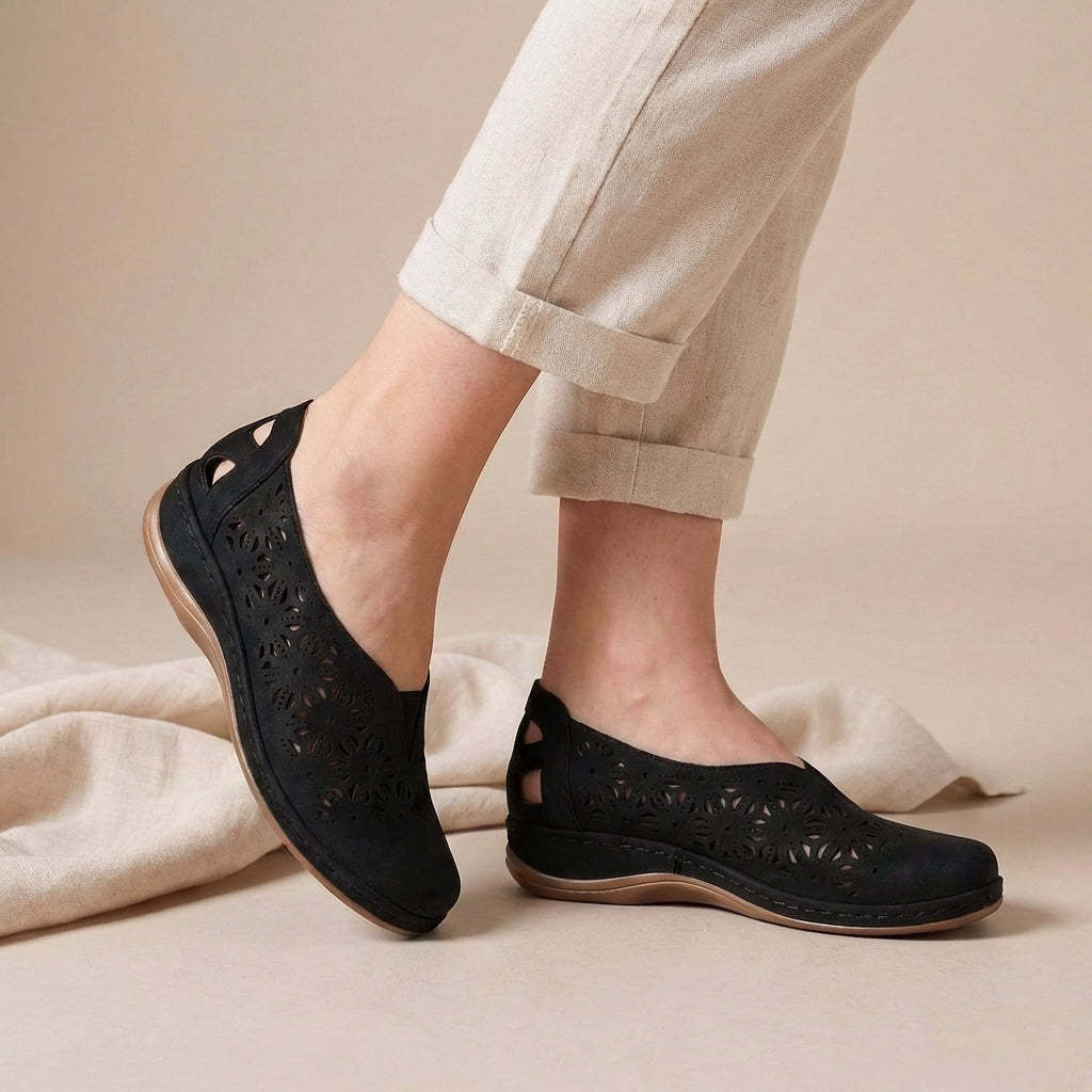 🎉 Today Only 65% -Breathable Cutout Comfort Flats for Effortless Summer Days