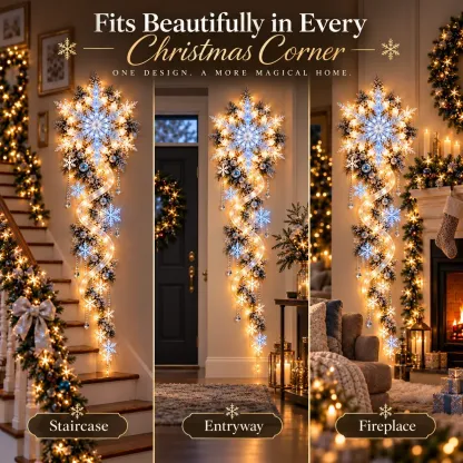 ⭐HOT SALE 60% OFF🔥❄️ Giant Snowflake Blizzard TrailTM- Let the Snowstorm Glow Indoors