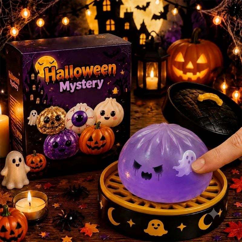 🔥 Last Day 49% OFF – ✨🎃 Halloween Dumpling Squeeze Squishy Toy🎉New Release‑Limited Time Pick‑Your‑Character Sale🎉