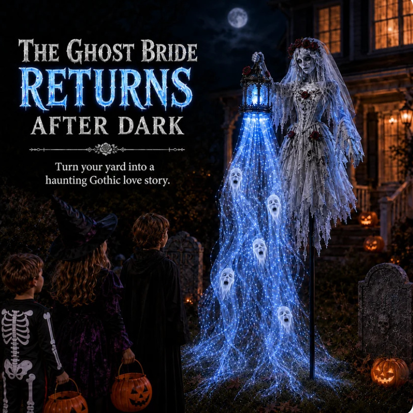 🔥 Today Only: 51% OFF 🎁Animated Halloween Headless Horseman Garden Light 💀