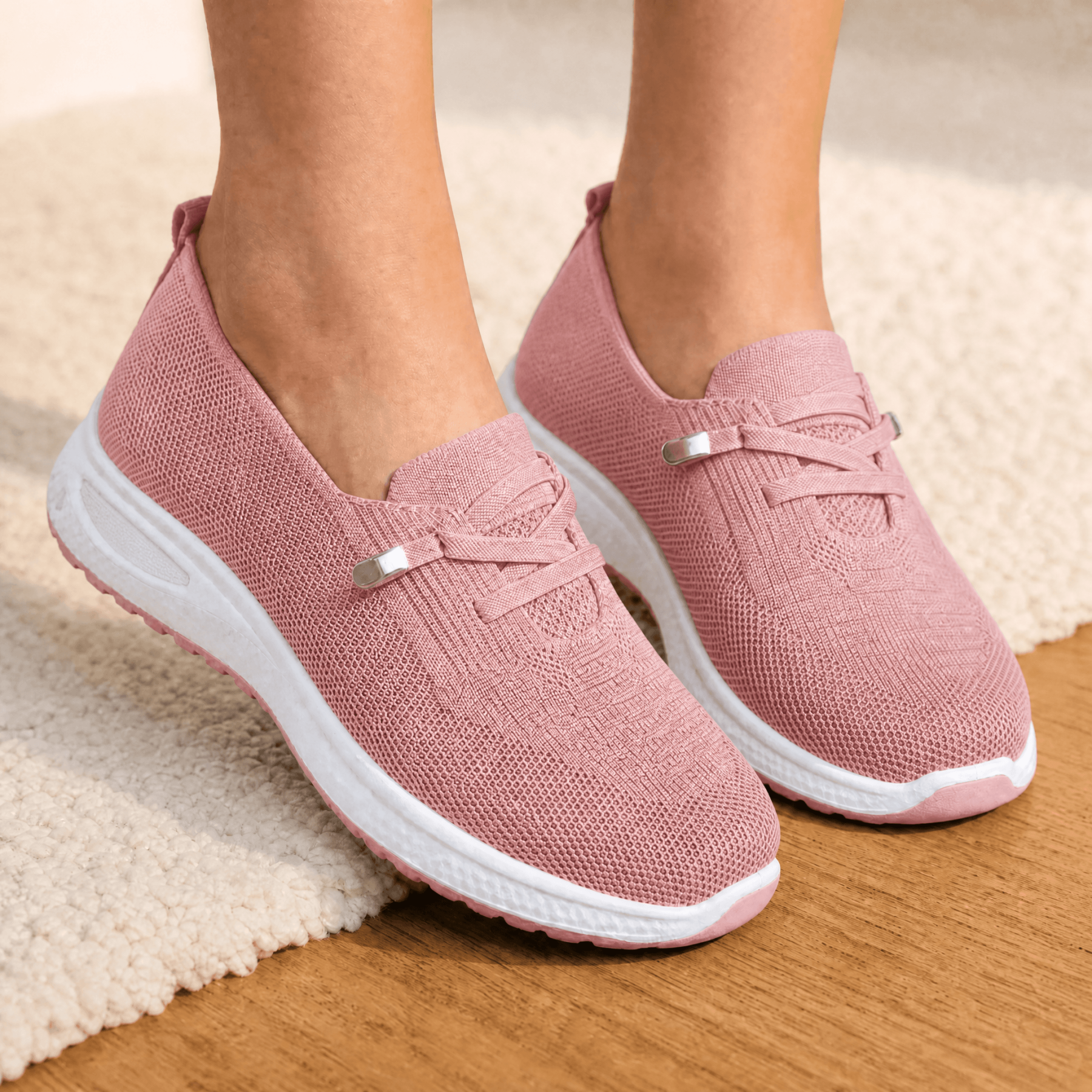 🔥Last day! 70% off!Breathable Mesh Walking Shoes With Cushioning Support