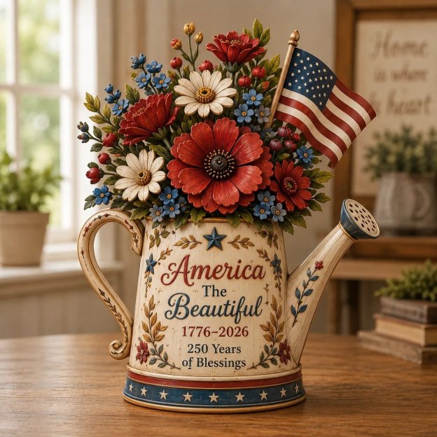 Handmade America’s 250th Anniversary Patriotic Floral Décor