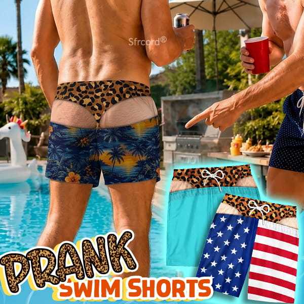  Saggy Style Prank Swim Shorts