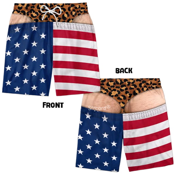  Saggy Style Prank Swim Shorts