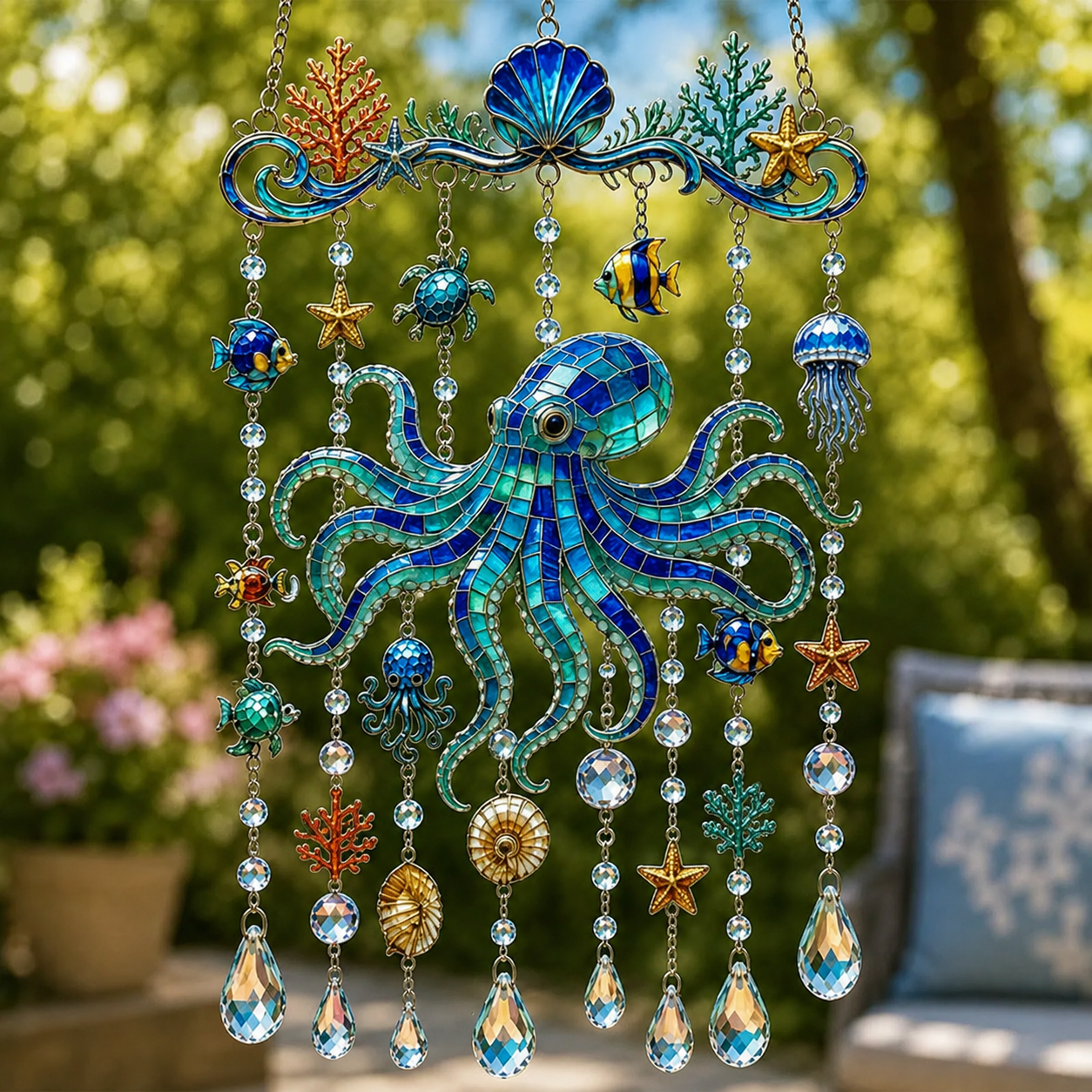 Sparkling Ocean Escape Suncatchers for Your Garden 🌊