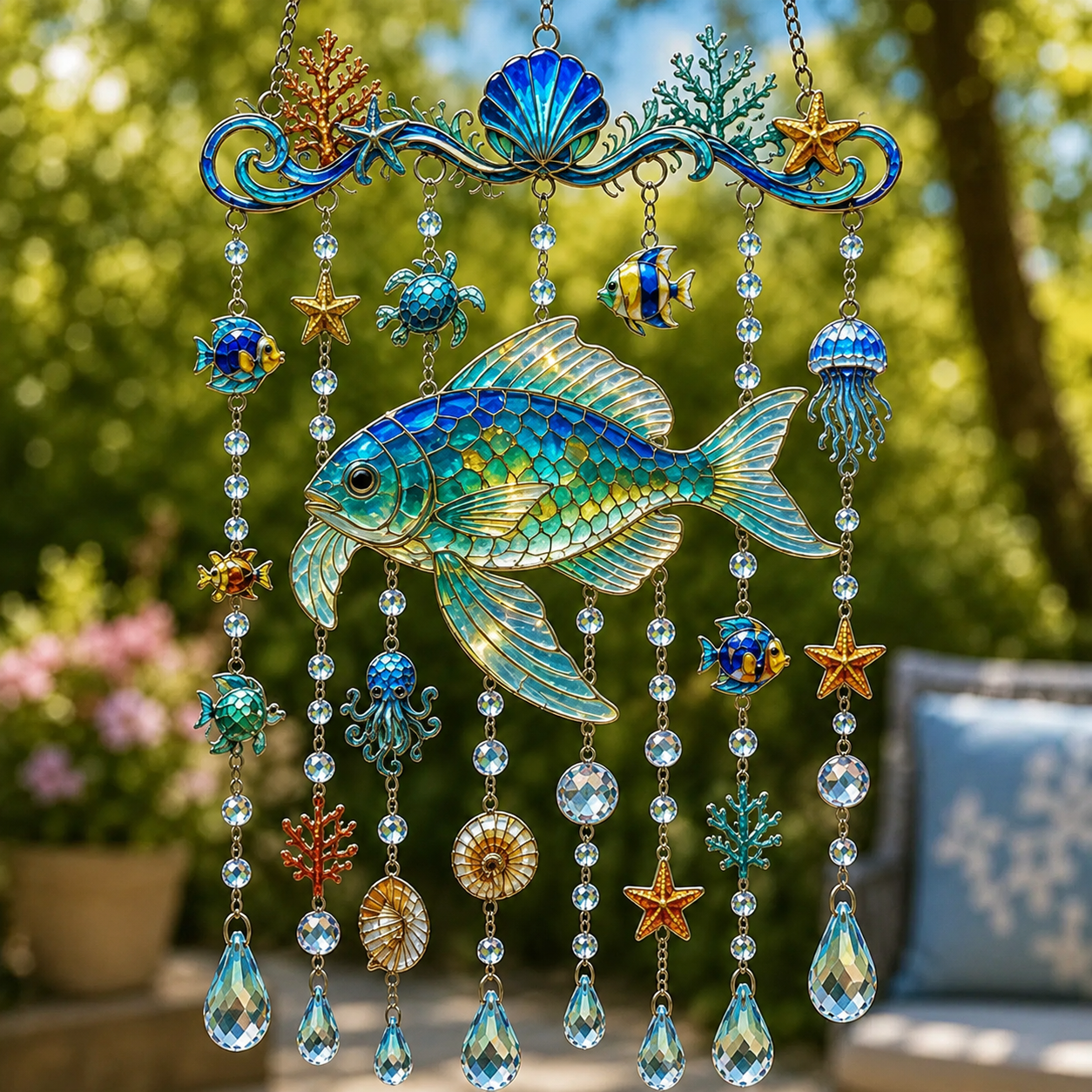 Sparkling Ocean Escape Suncatchers for Your Garden 🌊