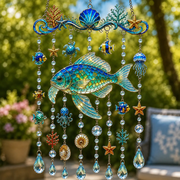 Sparkling Ocean Escape Suncatchers for Your Garden 🌊