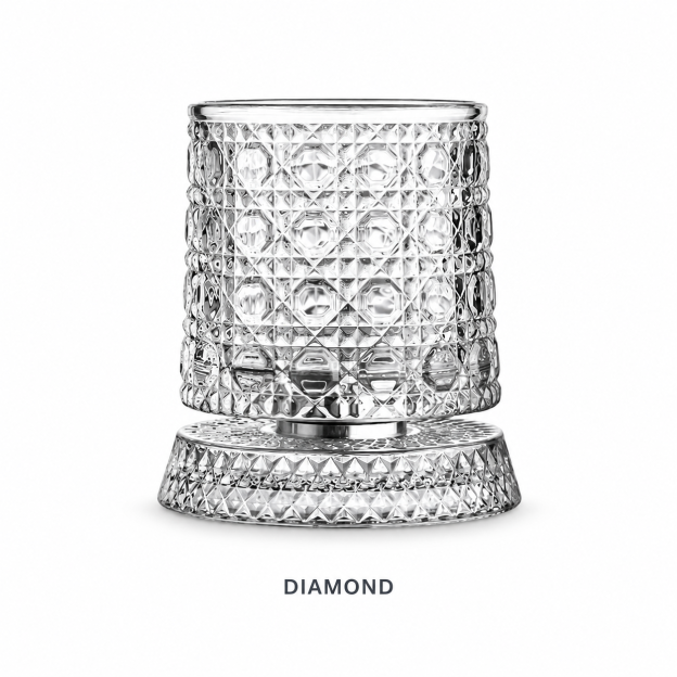 Spinning Crystal Glass