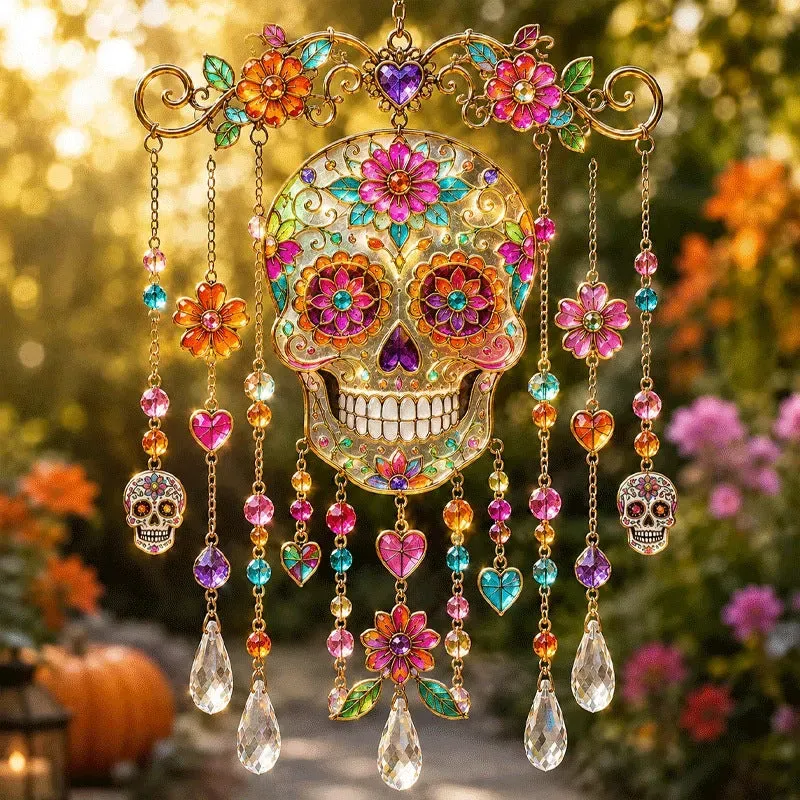 Halloween-Themed Crystal Wind Chime