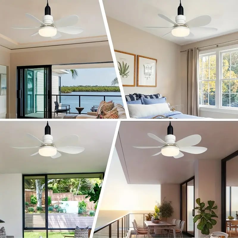 🏆LAST DAY SALE 60% OFF🔥40W LED Ceiling Fan Light – 20.5” Ultra-Quiet with Remote