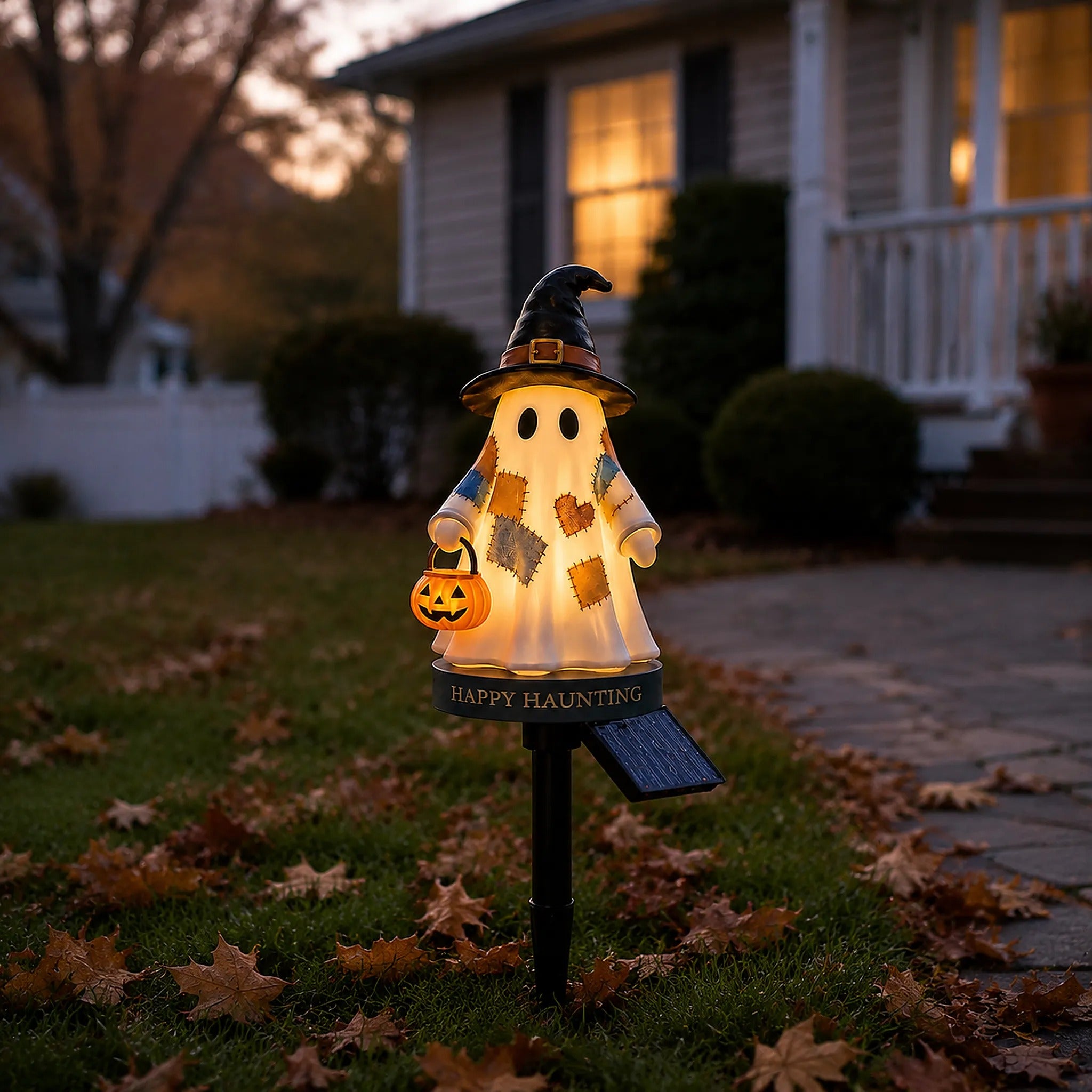 👻 Solar Halloween Ghost Garden Stake.Seasonal discount only, limited time