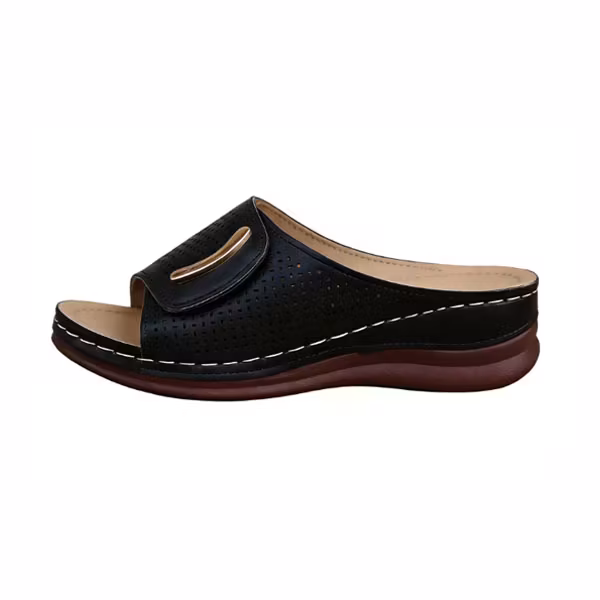 🔥Mother‘s Day 49% OFF — Peep Toe Hollow Out Orthopedic Slippers