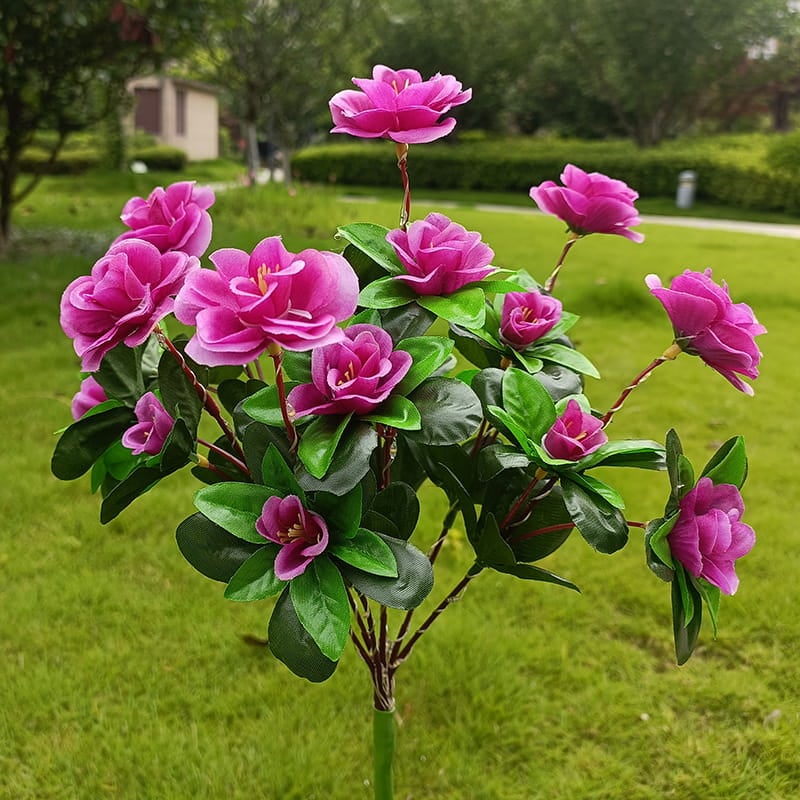 Simulation Azalea Flower Ground Stake Solar Light💐💡