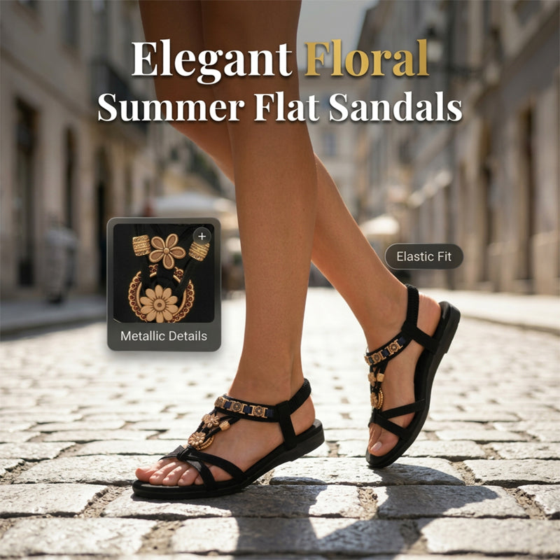 👡✨Women's Round Toe Flat Breathable Sandals