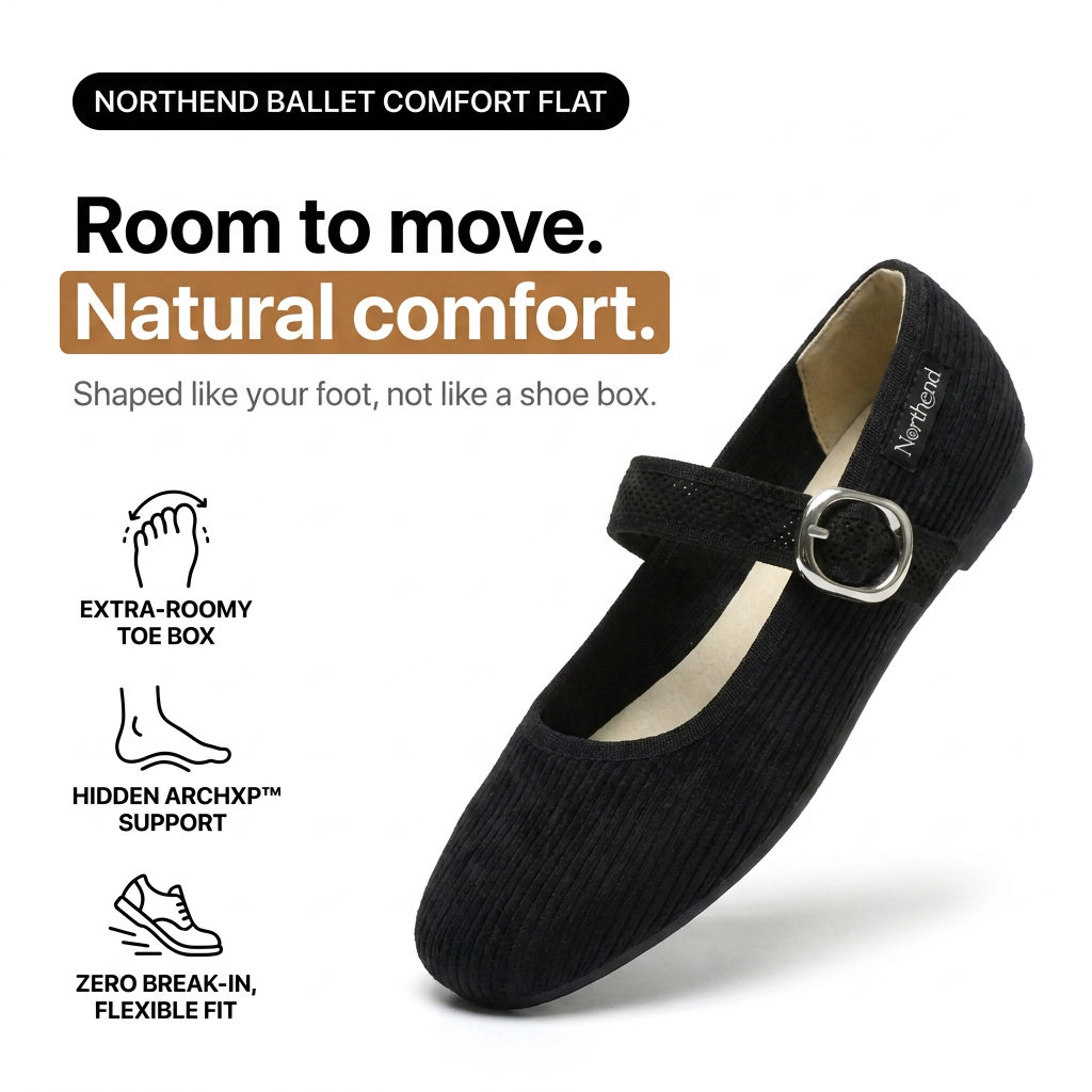 Northend Wide-Fit Ballet Flat product image 4