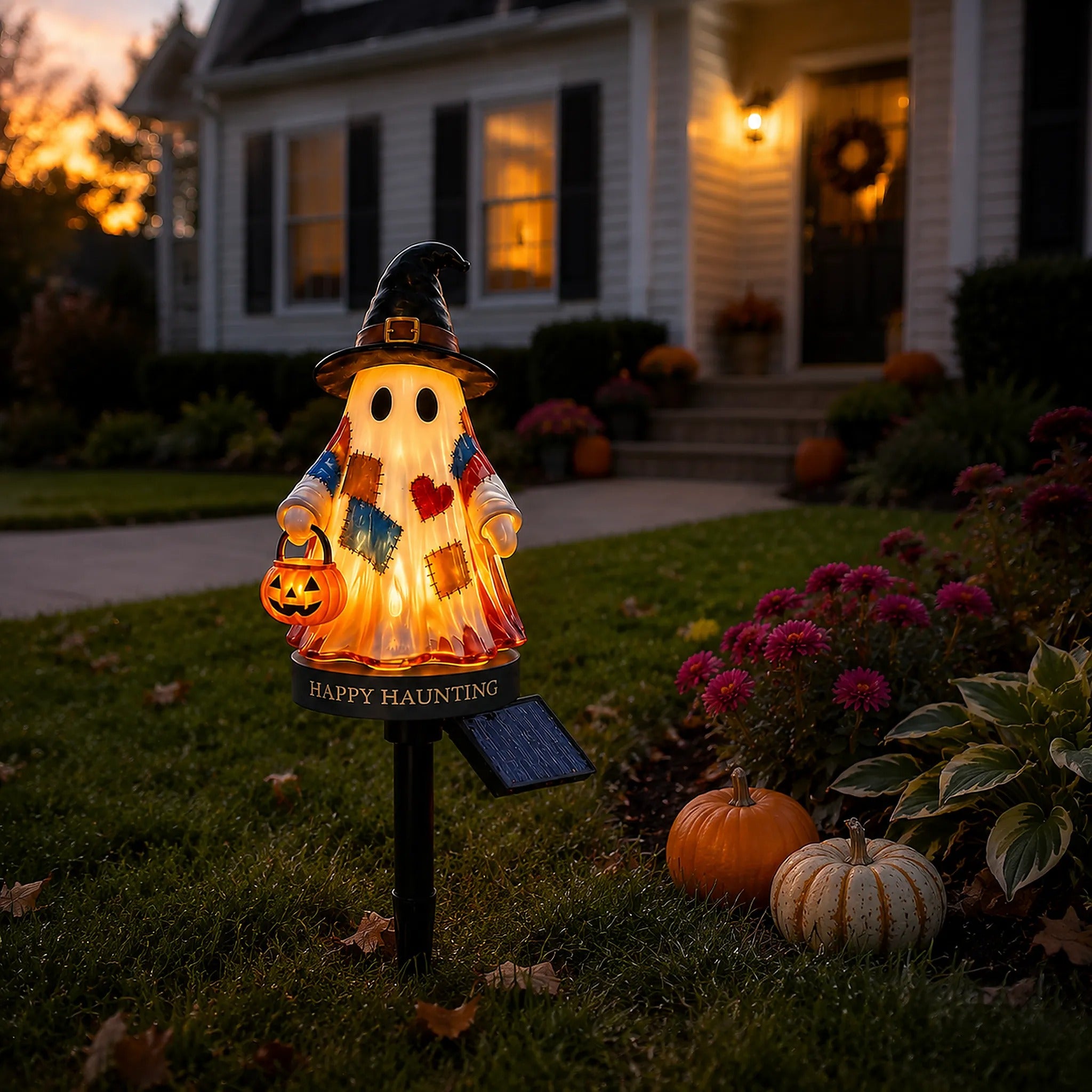 👻 Solar Halloween Ghost Garden Stake.Seasonal discount only, limited time