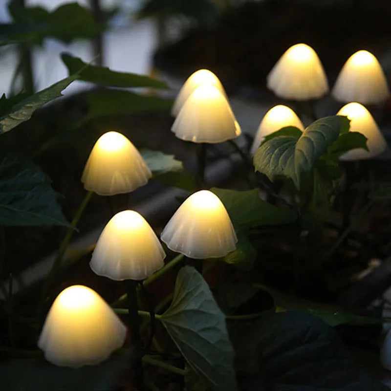GlowMush - Solar Mushroom String Lights for Outdoor Decor