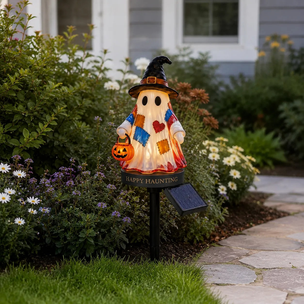 👻 Solar Halloween Ghost Garden Stake.Seasonal discount only, limited time