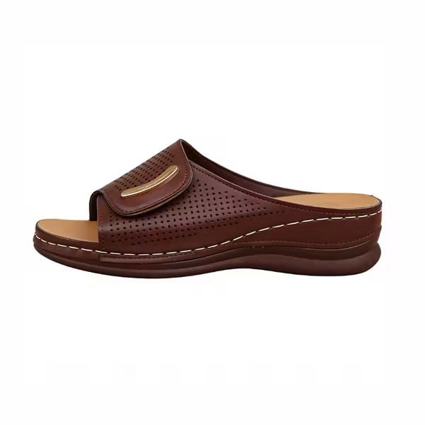 🔥Mother‘s Day 49% OFF — Peep Toe Hollow Out Orthopedic Slippers