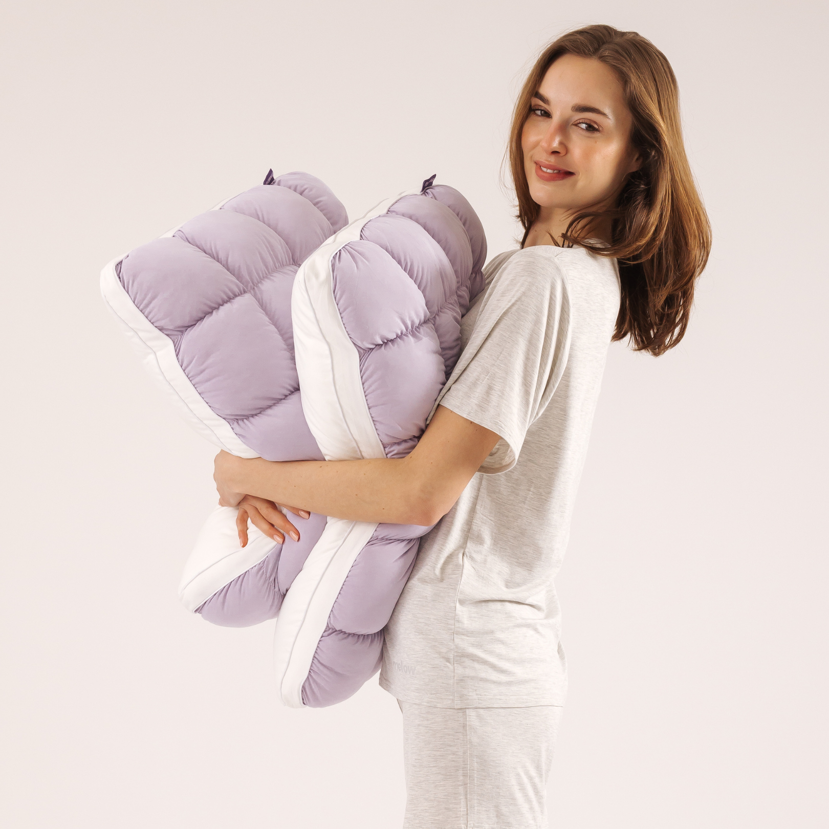 Puff Pillow.Quilted puff-grid design, cooling to the touch, and a cloud-like fill that never goes flat. 
