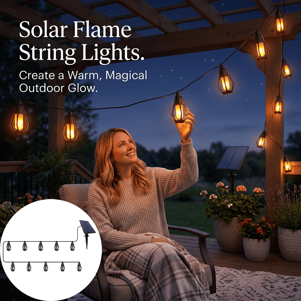✨ Solar Flame String Lights