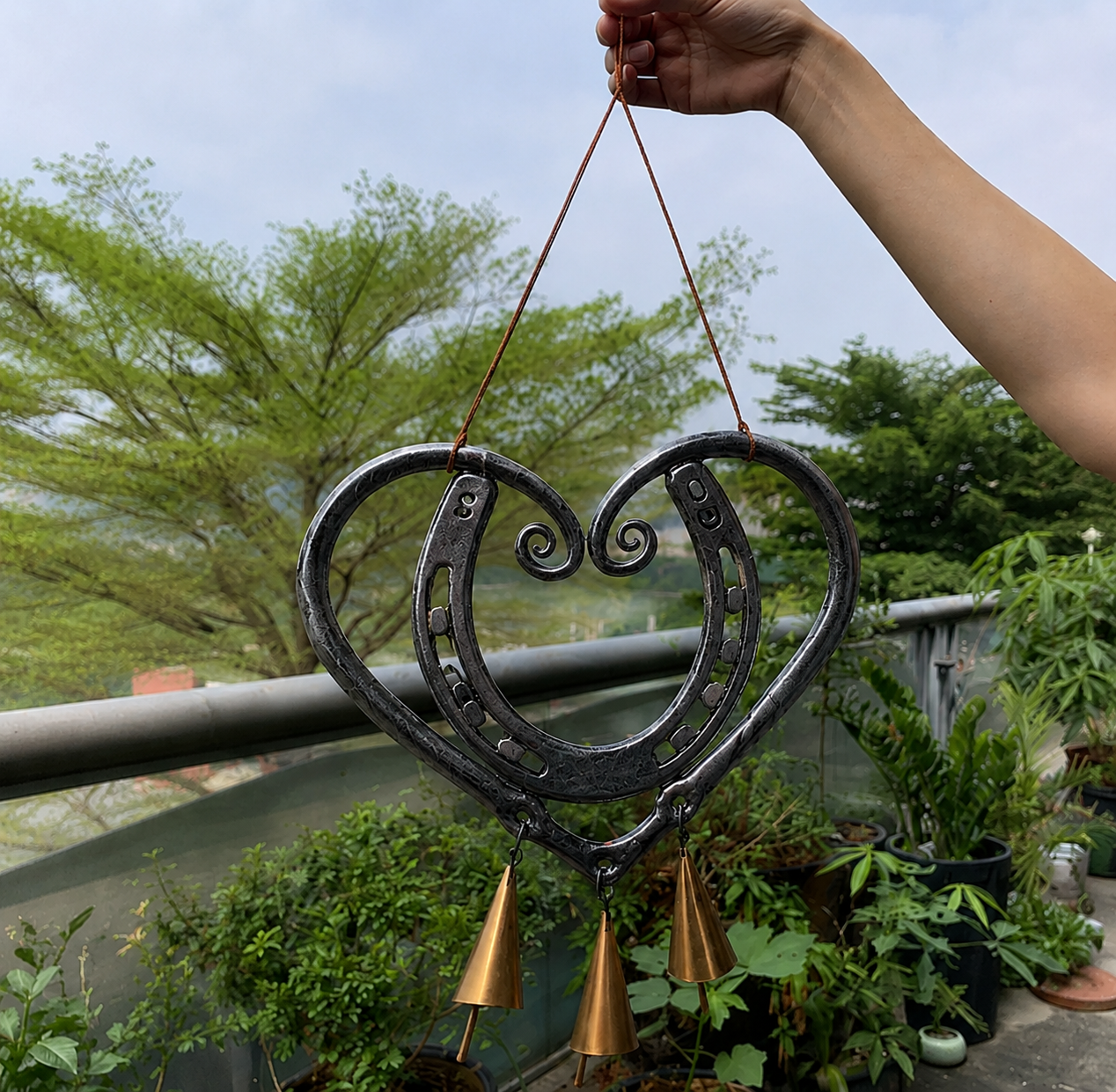 The Horseshoe Heart Wind Chime ❤🐎 (Handmade )