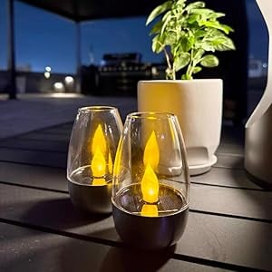 6 Pack Solar Power Tea Lights Outdoor Flameless Flicker with Dusk to Dawn Sensor