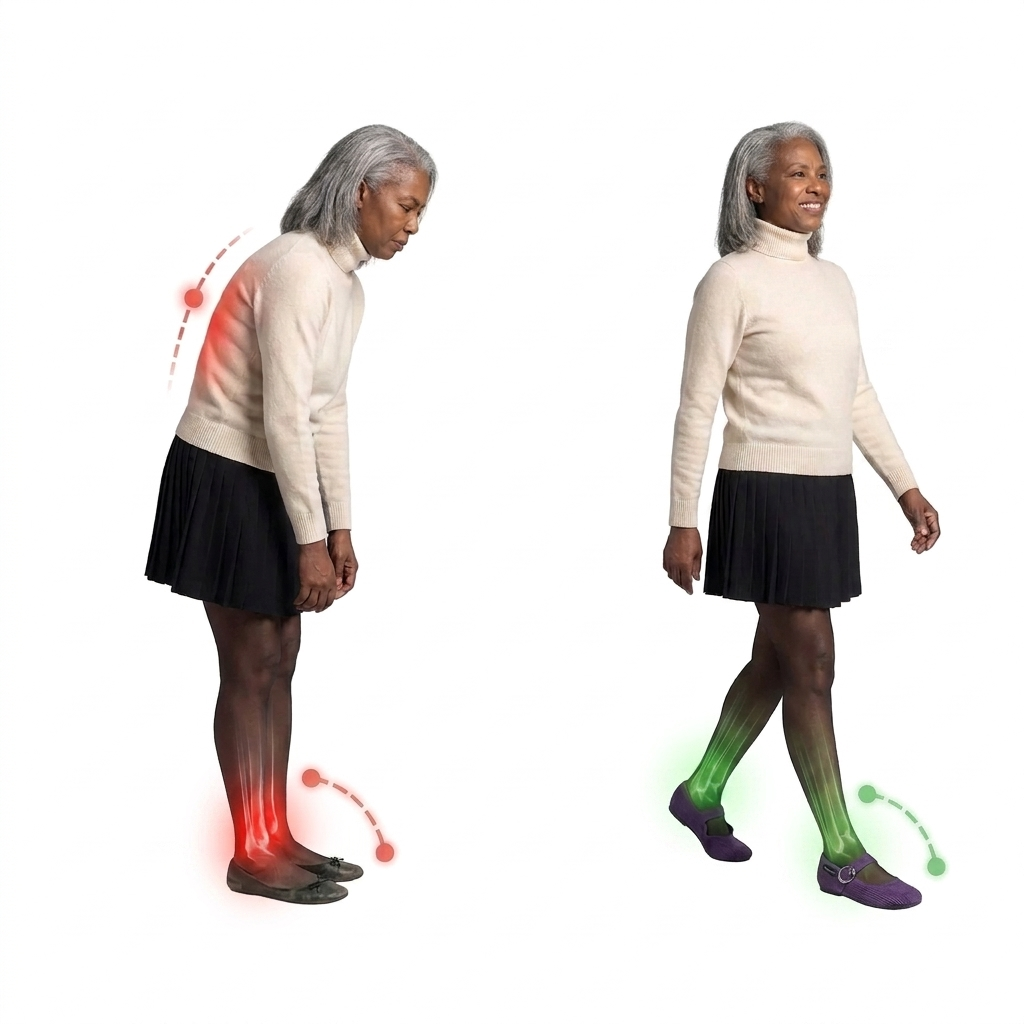 Knees: ordinary flats vs Northend
