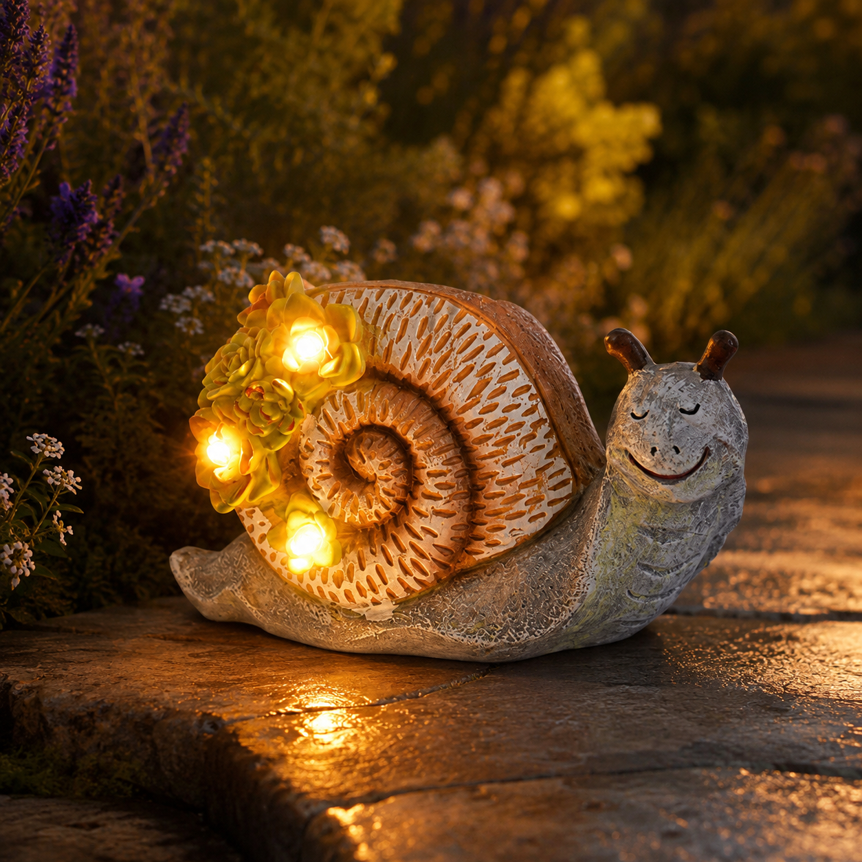 Solar Woodland Garden Figurine Lights
