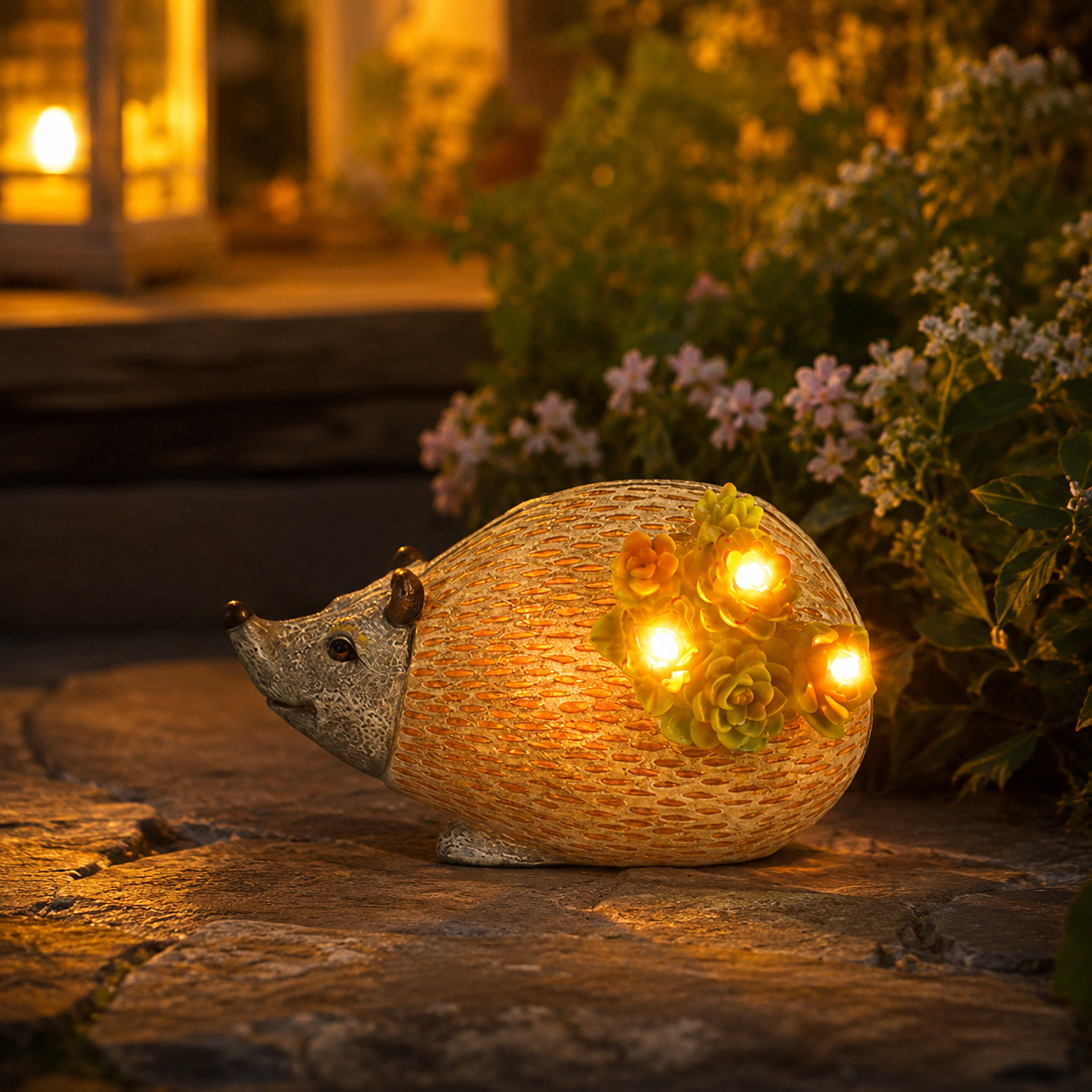 Solar Woodland Garden Figurine Lights