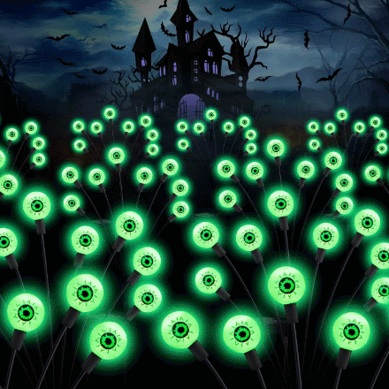 Halloween Solar Scary Eyeball Lights 2Pack