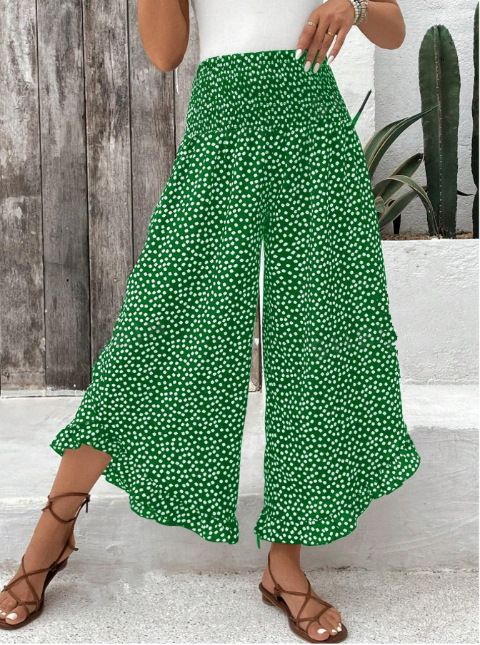 LIMITED-TIME 55% OFF |Women's Casual Polka Dot Loose High-Waisted Wide-Leg Pants