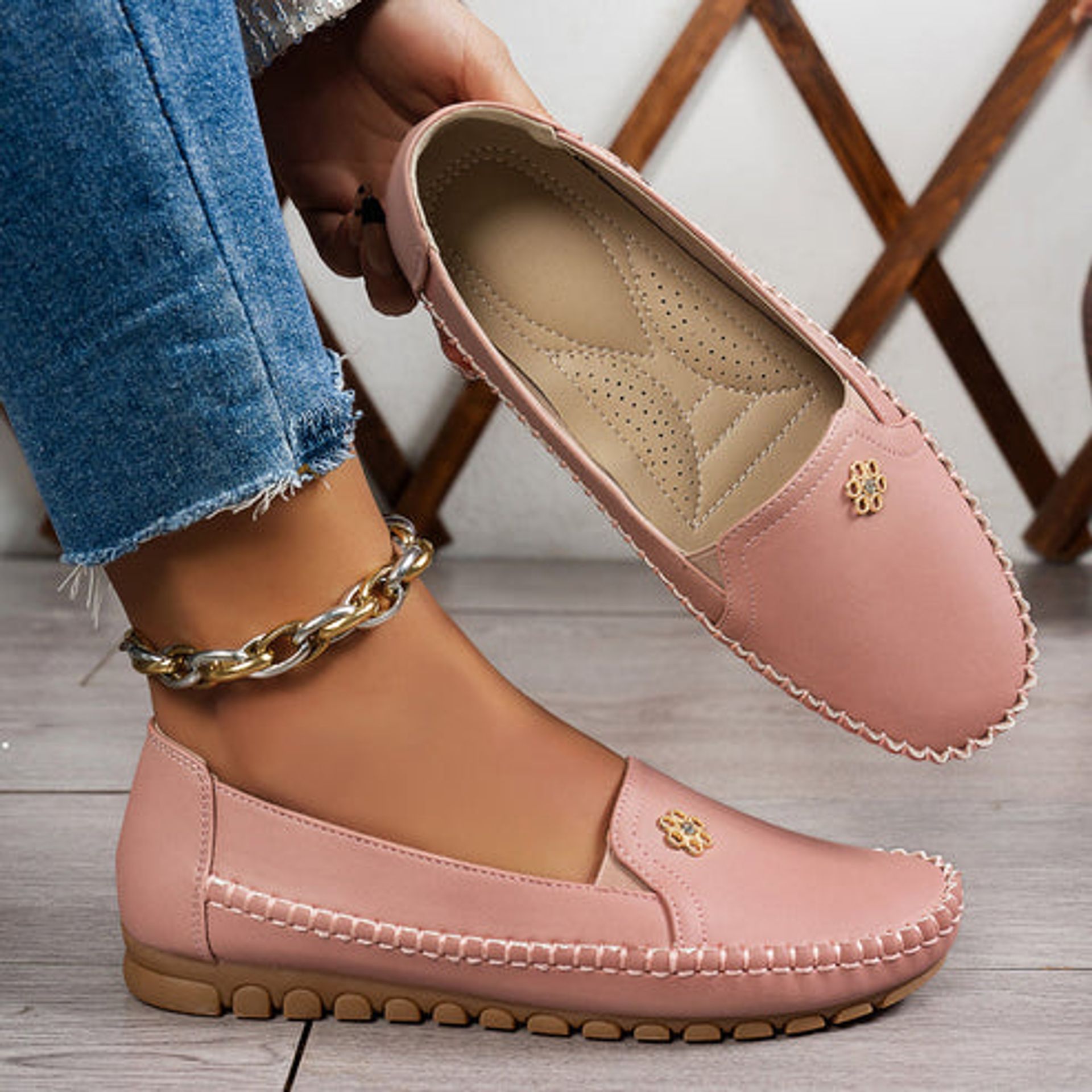 Women's Lightweight Comfort Leather Walking Shoes – Breathable & Anti-Slip - image 14