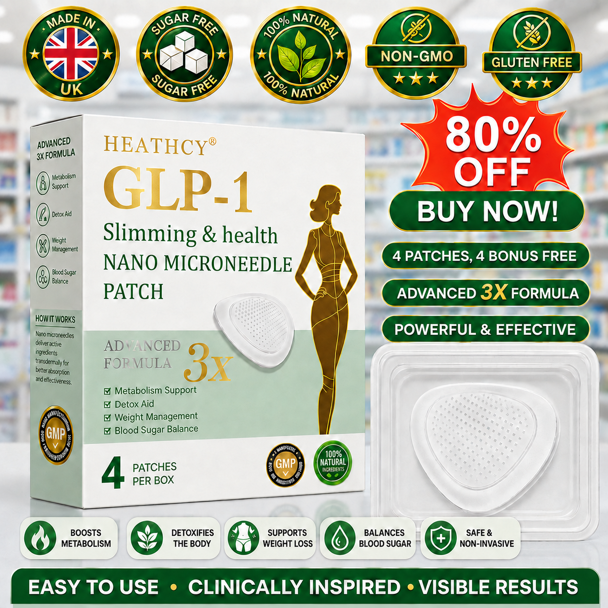 cetelle® Nano Microneedle Patch A Simple Once-Daily Patch Designed to Support Weight Management, Metabolism, Appetite Control & Firmer-Looking Skin ✅ No injections · No complicated routines · Just daily wellness support made easy
