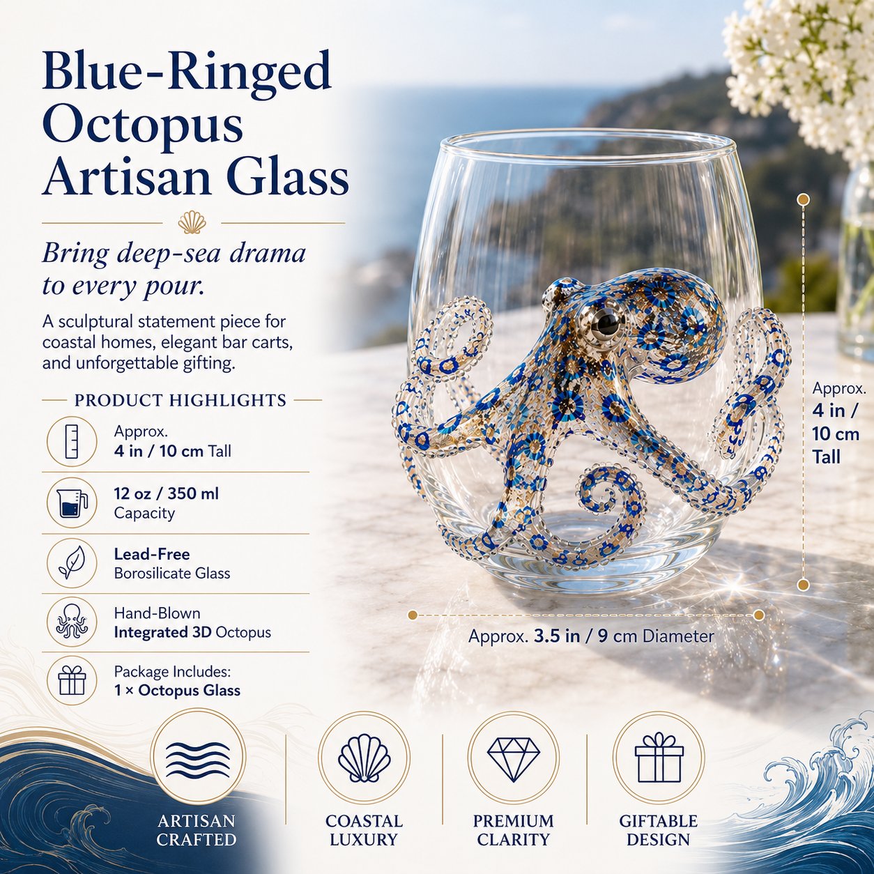Octopus glass specifications
