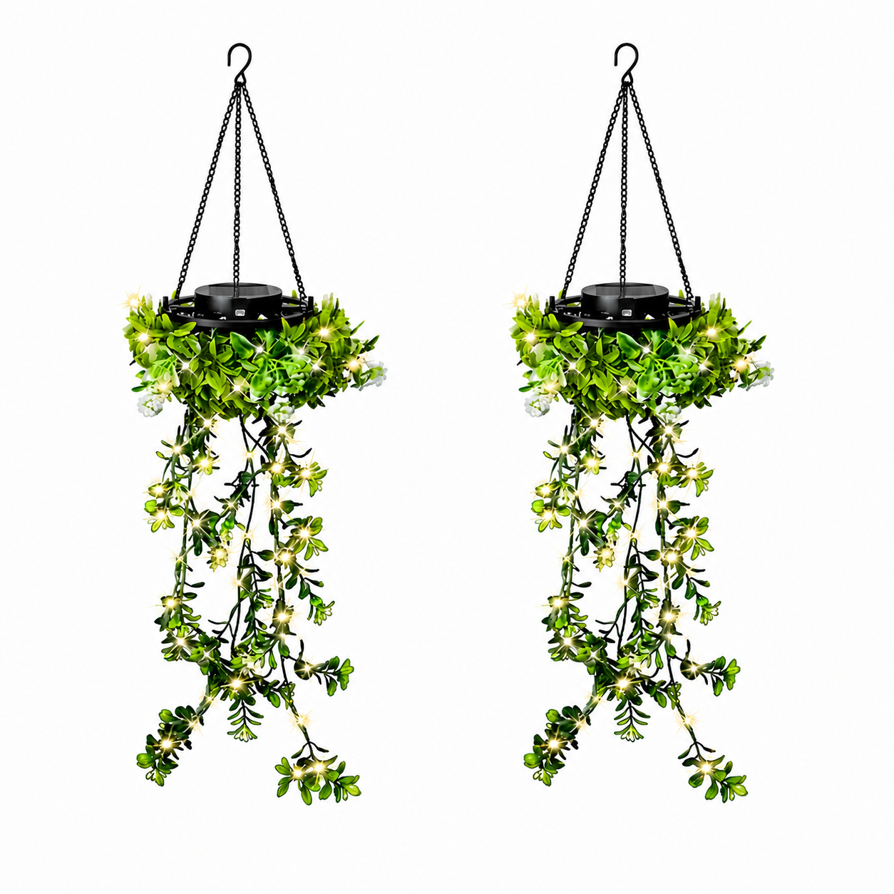 🔥 Solar-Powered Hanging Lamp made of Milangras 🌿 Create Your Own Cozy Garden 💡