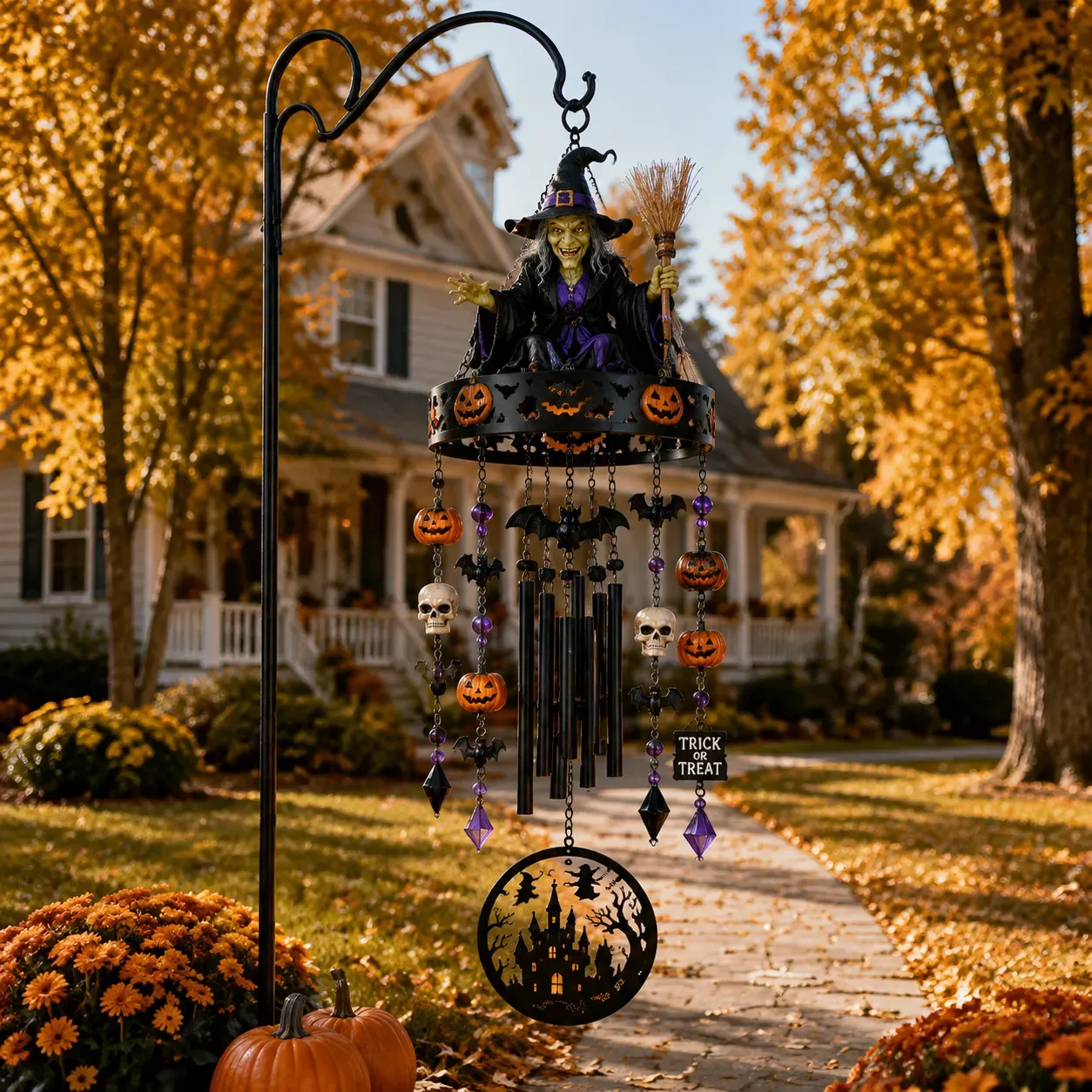 🔥🔥🔥2026 New High-Quality Fully Handmade Custom Witch-Themed Outdoor Wind Chime