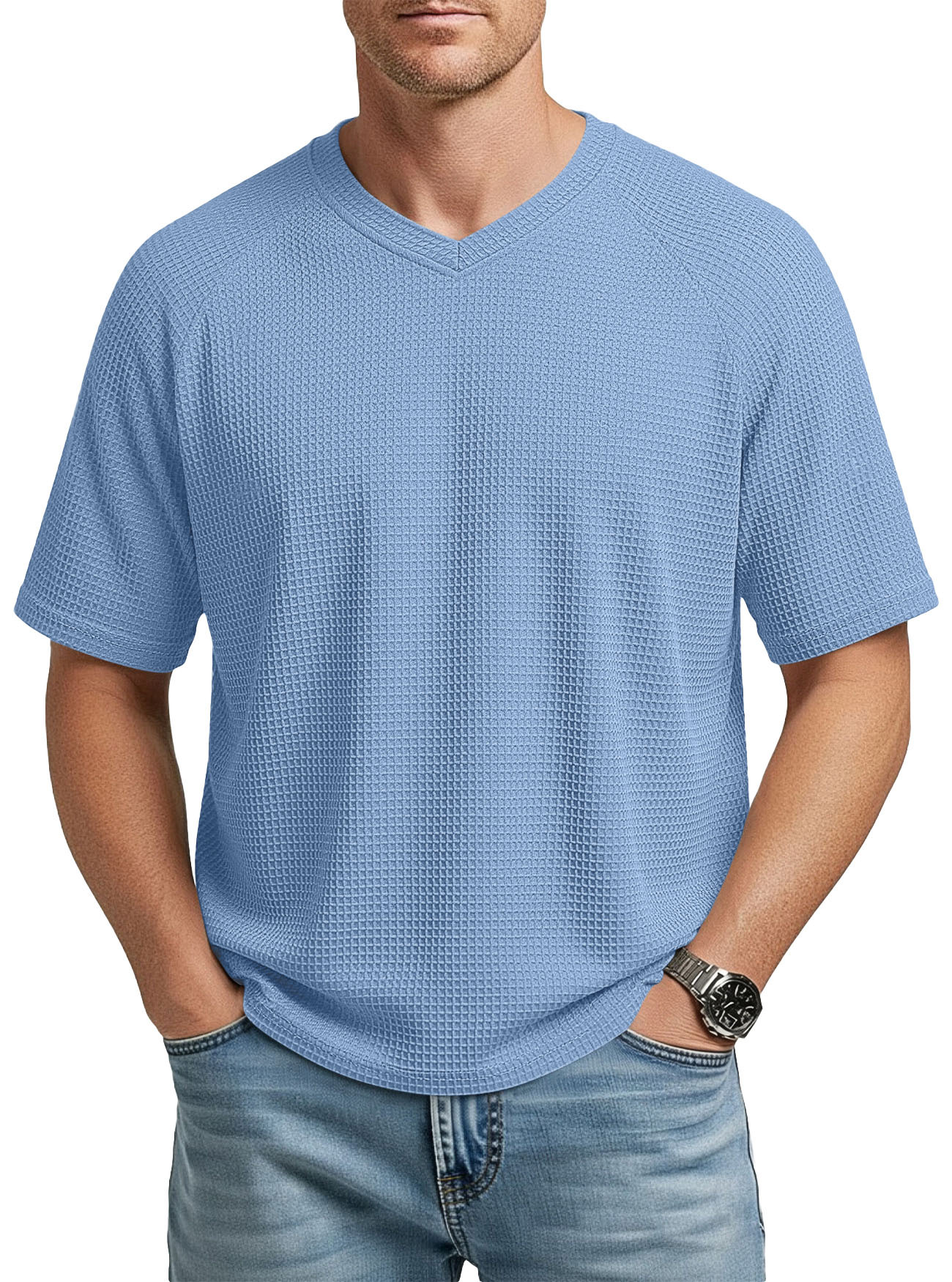 Men's Short Sleeve Waffle T-Shirt