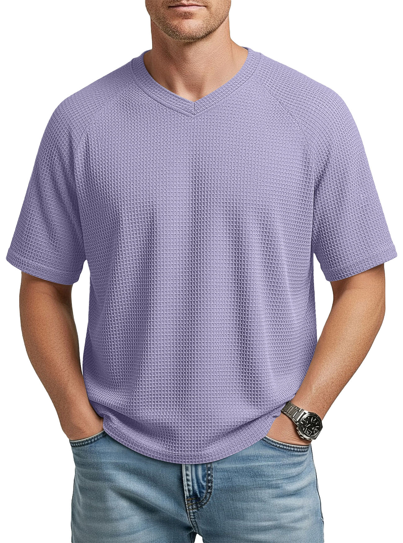 Men's Short Sleeve Waffle T-Shirt