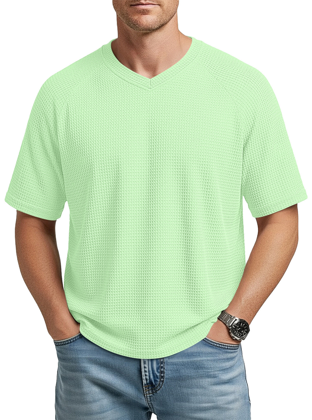 Men's Short Sleeve Waffle T-Shirt