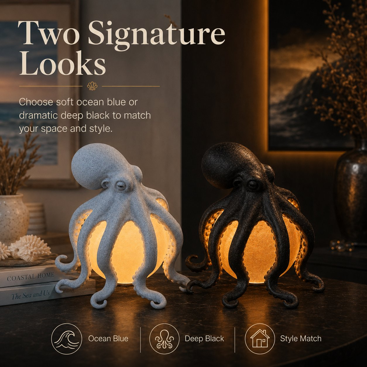 Sculptural Ocean-Inspired Accent Light