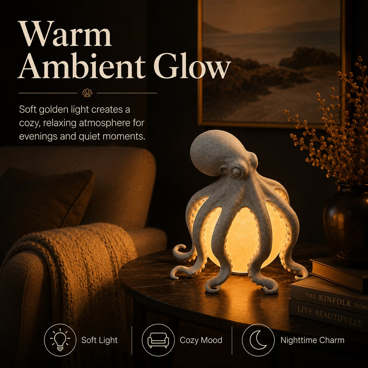 Sculptural Ocean-Inspired Accent Light