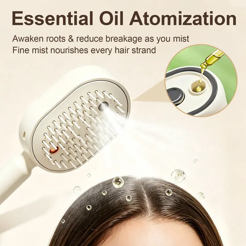 Electric Massage Comb with Air Spray