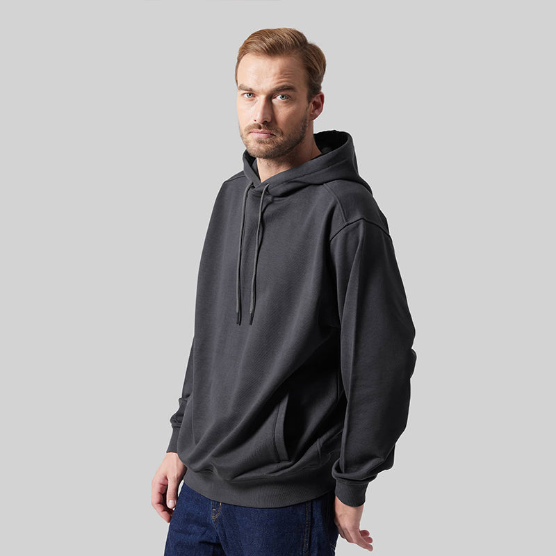 "Fresh Raindrops Distantly Flowing" Hooded Sweatshirt