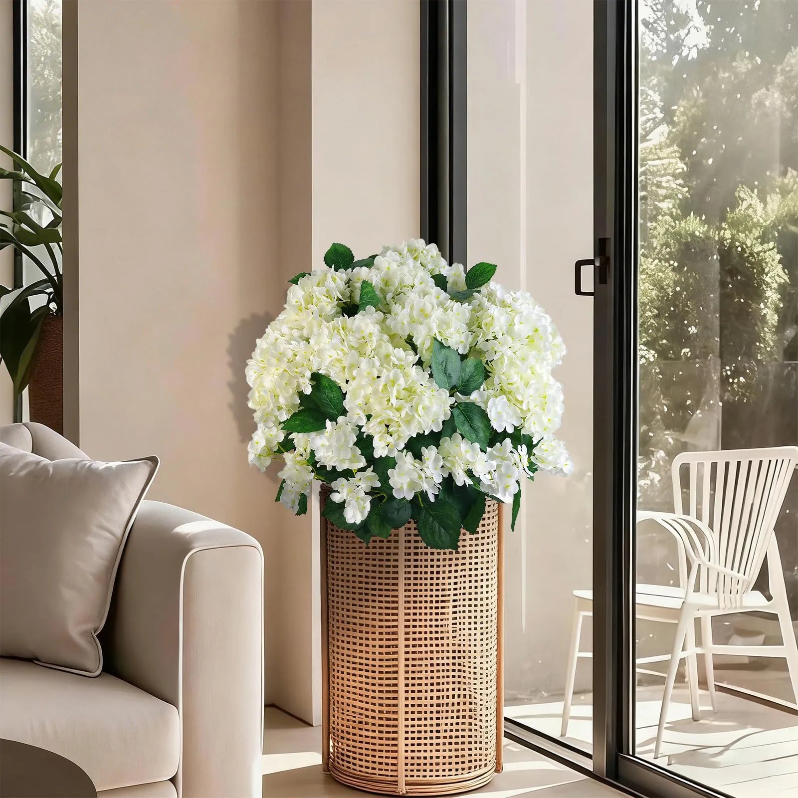 💥Limited offer 70% 🔥Artificial Outdoor Hydrangea Flowers - UV resistant, Waterproof, Windproof